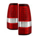 Spyder Auto 9037665 XTune LED Tail Lights; C-Shape; Red Clear; - Truck Part Superstore