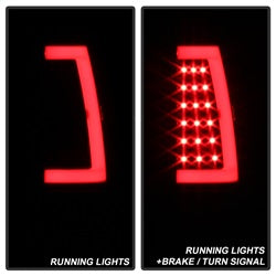 Spyder Auto 9038761 XTune Light Bar LED Tail Lights; Version 3; Black; - Truck Part Superstore