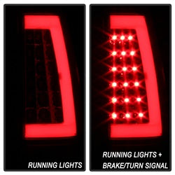 Spyder Auto 9038792 XTune Light Bar LED Tail Lights; Version 3; Red Clear; - Truck Part Superstore
