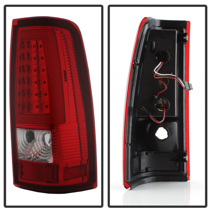 Spyder Auto 9038792 XTune Light Bar LED Tail Lights; Version 3; Red Clear; - Truck Part Superstore