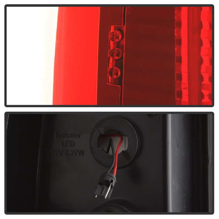 Spyder Auto 9038792 XTune Light Bar LED Tail Lights; Version 3; Red Clear; - Truck Part Superstore