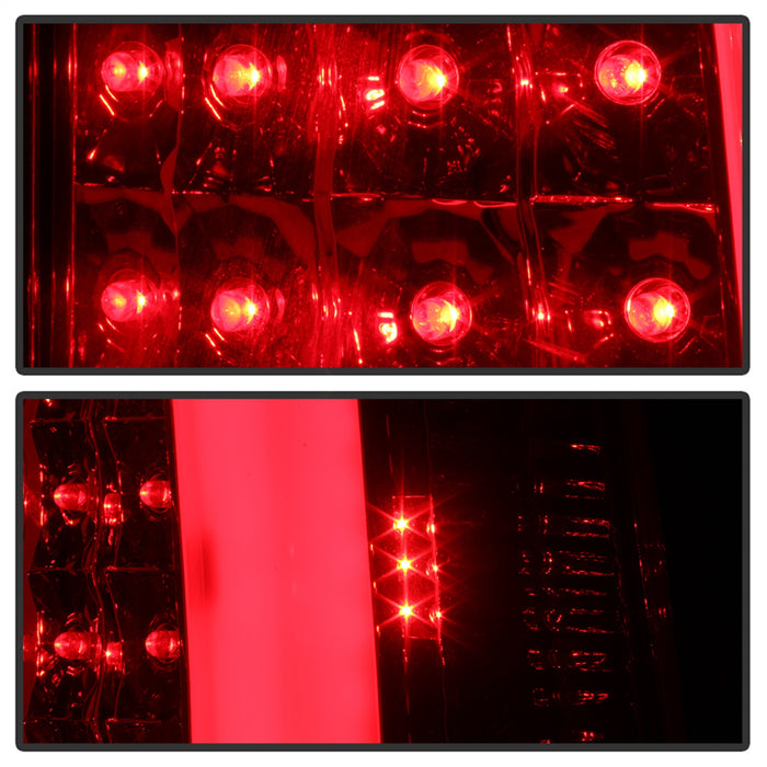Spyder Auto 9038792 XTune Light Bar LED Tail Lights; Version 3; Red Clear; - Truck Part Superstore