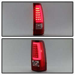 Spyder Auto 9038792 XTune Light Bar LED Tail Lights; Version 3; Red Clear; - Truck Part Superstore