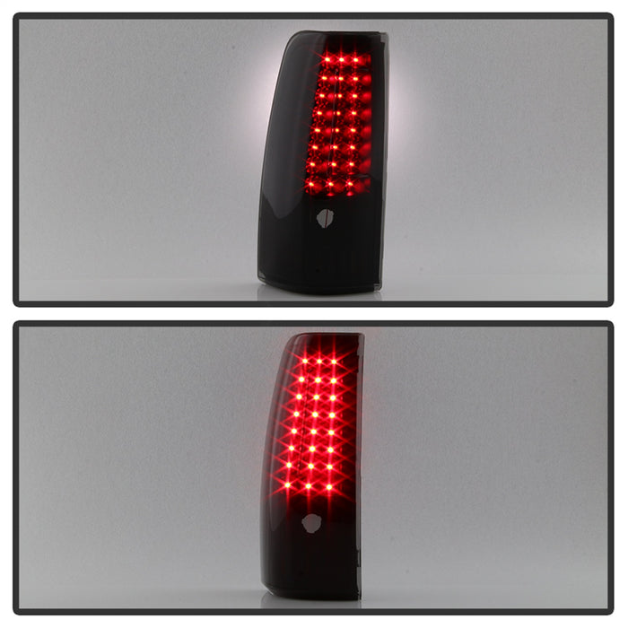 Spyder Auto 9039218 XTune LED Tail Lights; C-Shape; Black Smoke; - Truck Part Superstore