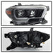 Spyder Auto 9039256 XTune DRL Light Bar Projector Headlights; w/Sequential Turn Signal; Black; - Truck Part Superstore