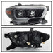 Spyder Auto 9039256 XTune DRL Light Bar Projector Headlights; w/Sequential Turn Signal; Black; - Truck Part Superstore