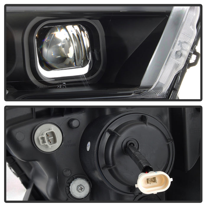 Spyder Auto 9039256 XTune DRL Light Bar Projector Headlights; w/Sequential Turn Signal; Black; - Truck Part Superstore