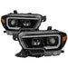 Spyder Auto 9039256 XTune DRL Light Bar Projector Headlights; w/Sequential Turn Signal; Black; - Truck Part Superstore