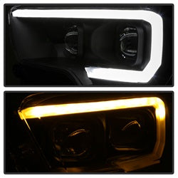 Spyder Auto 9039256 XTune DRL Light Bar Projector Headlights; w/Sequential Turn Signal; Black; - Truck Part Superstore