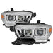 Spyder Auto 9039263 XTune DRL Light Bar Projector Headlights; w/Sequential Turn Signal; Chrome; - Truck Part Superstore