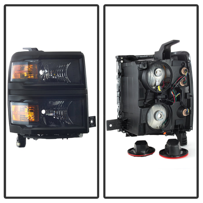 Spyder Auto 9040085 OEM Style Headlights; Black; - Truck Part Superstore