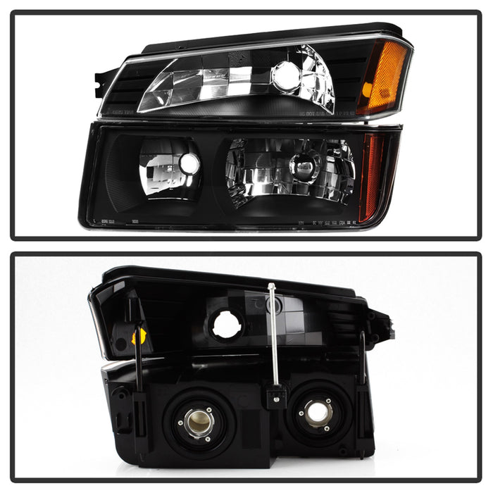 Spyder Auto 9040641 XTune Headlights; OEM; w/Bumper Lights; Black; - Truck Part Superstore