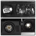 Spyder Auto 9040641 XTune Headlights; OEM; w/Bumper Lights; Black; - Truck Part Superstore