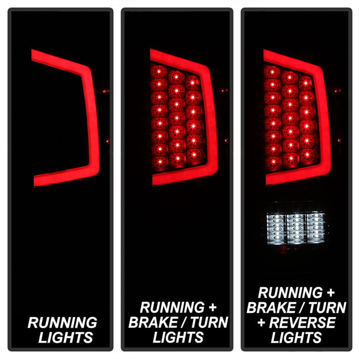 Spyder Auto 9041686 XTune Light Bar LED Tail Lights; Black; - Truck Part Superstore