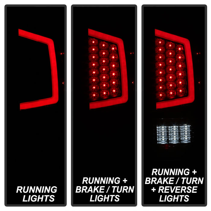 Spyder Auto 9041693 XTune Light Bar LED Tail Lights; Black Smoked; - Truck Part Superstore