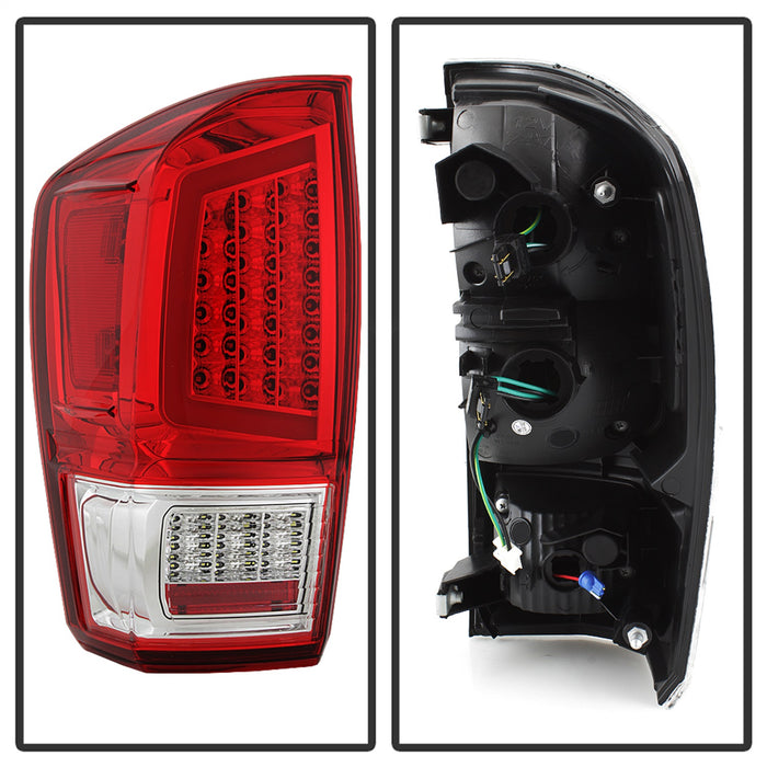 Spyder Auto 9041709 XTune Light Bar LED Tail Lights; Red/Clear; - Truck Part Superstore