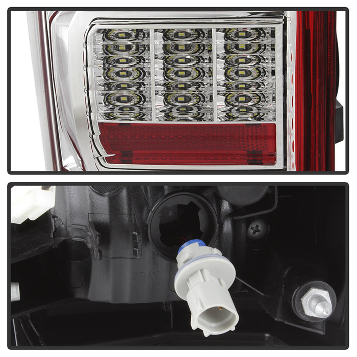 Spyder Auto 9041709 XTune Light Bar LED Tail Lights; Red/Clear; - Truck Part Superstore