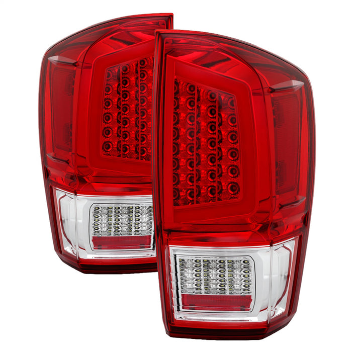 Spyder Auto 9041709 XTune Light Bar LED Tail Lights; Red/Clear; - Truck Part Superstore