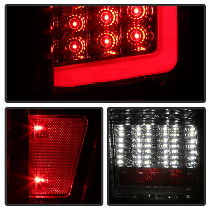 Spyder Auto 9041709 XTune Light Bar LED Tail Lights; Red/Clear; - Truck Part Superstore