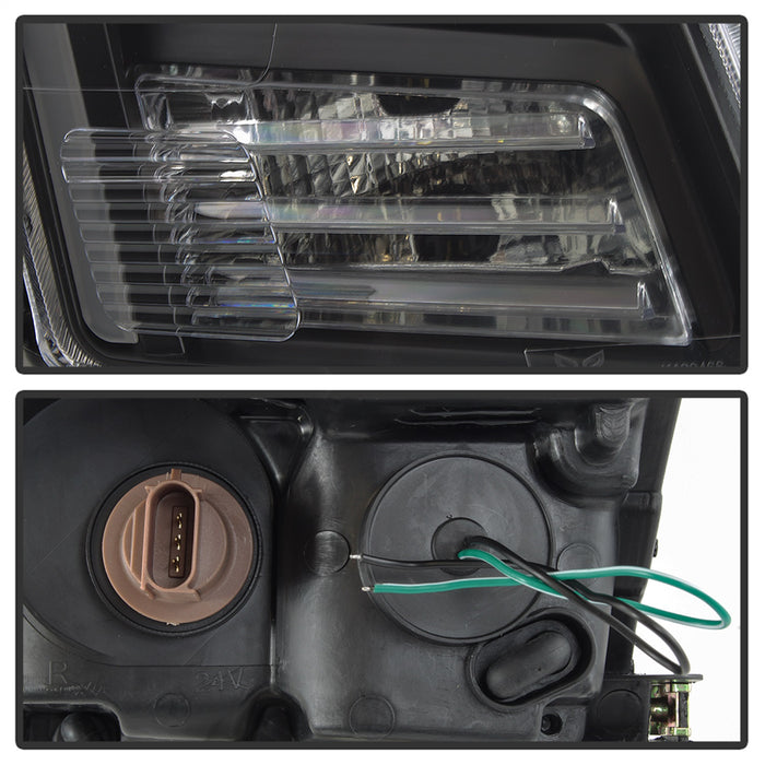 Spyder Auto 9042119 Light Bar DRL Projector Headlights; Black; - Truck Part Superstore