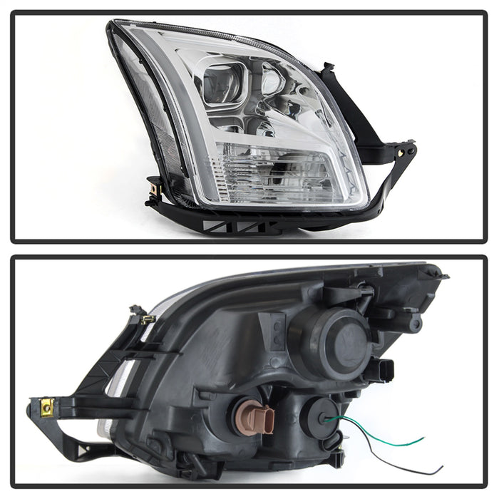 Spyder Auto 9042126 Light Bar DRL Projector Headlights; Chrome; - Truck Part Superstore