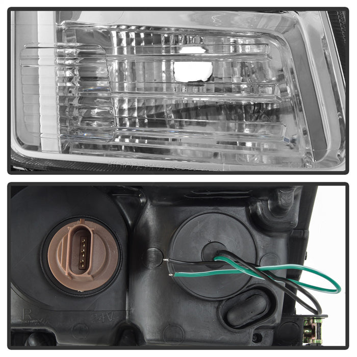 Spyder Auto 9042126 Light Bar DRL Projector Headlights; Chrome; - Truck Part Superstore