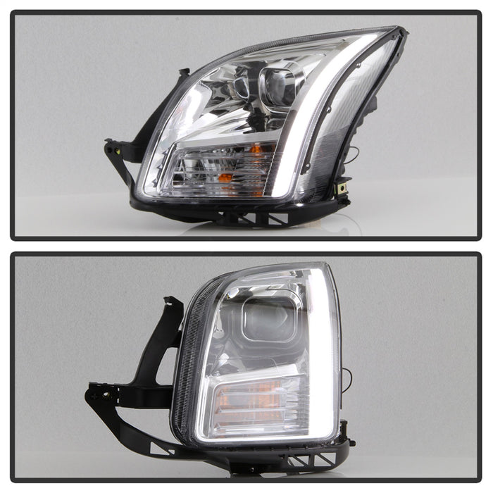 Spyder Auto 9042126 Light Bar DRL Projector Headlights; Chrome; - Truck Part Superstore