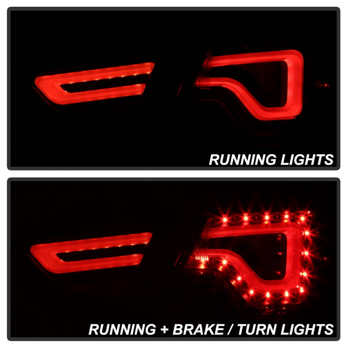 Spyder Auto 9042140 Light Bar LED Tail Lights; Black; - Truck Part Superstore