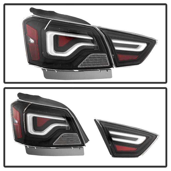 Spyder Auto 9042140 Light Bar LED Tail Lights; Black; - Truck Part Superstore