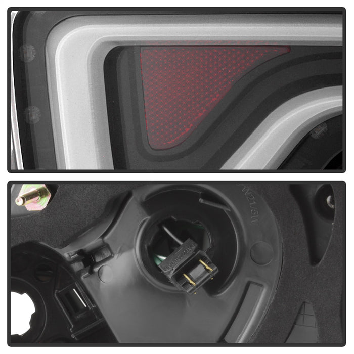 Spyder Auto 9042140 Light Bar LED Tail Lights; Black; - Truck Part Superstore