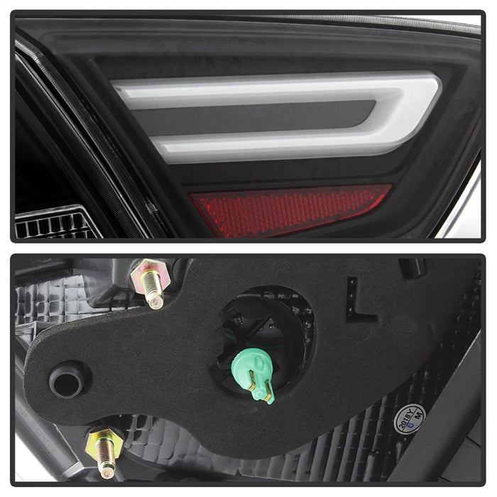 Spyder Auto 9042140 Light Bar LED Tail Lights; Black; - Truck Part Superstore