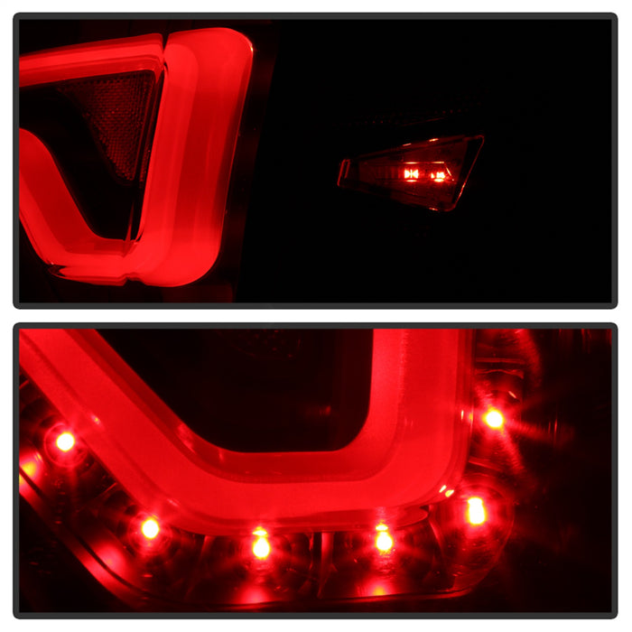 Spyder Auto 9042140 Light Bar LED Tail Lights; Black; - Truck Part Superstore