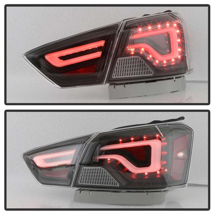 Spyder Auto 9042140 Light Bar LED Tail Lights; Black; - Truck Part Superstore