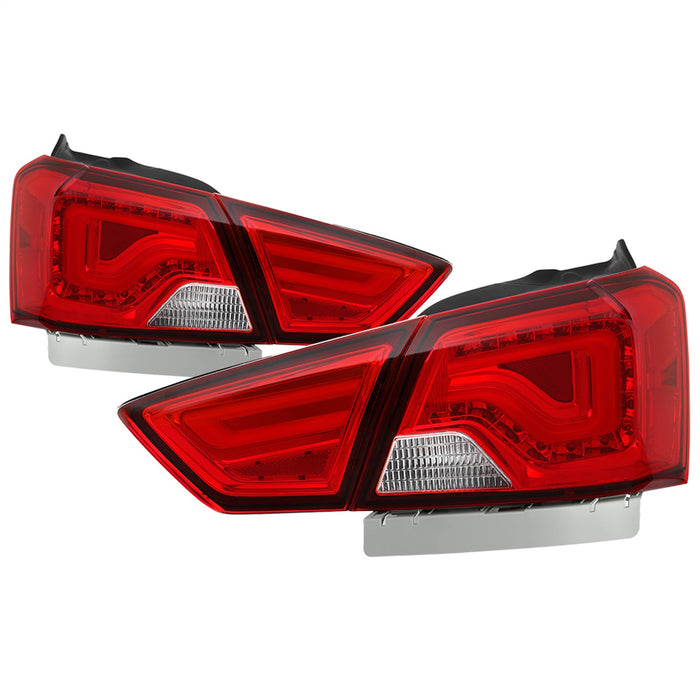 Spyder Auto 9042157 Light Bar LED Tail Lights; Red Clear; - Truck Part Superstore