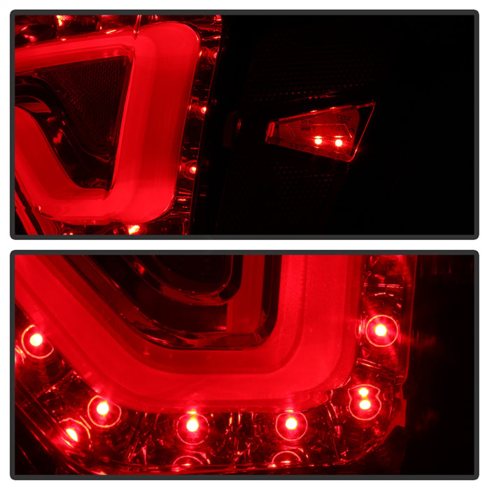 Spyder Auto 9042157 Light Bar LED Tail Lights; Red Clear; - Truck Part Superstore