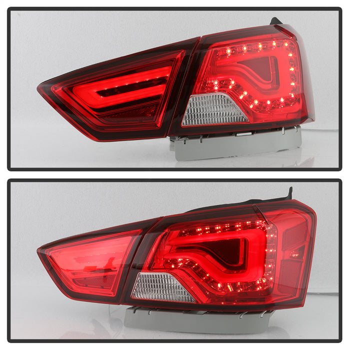 Spyder Auto 9042157 Light Bar LED Tail Lights; Red Clear; - Truck Part Superstore