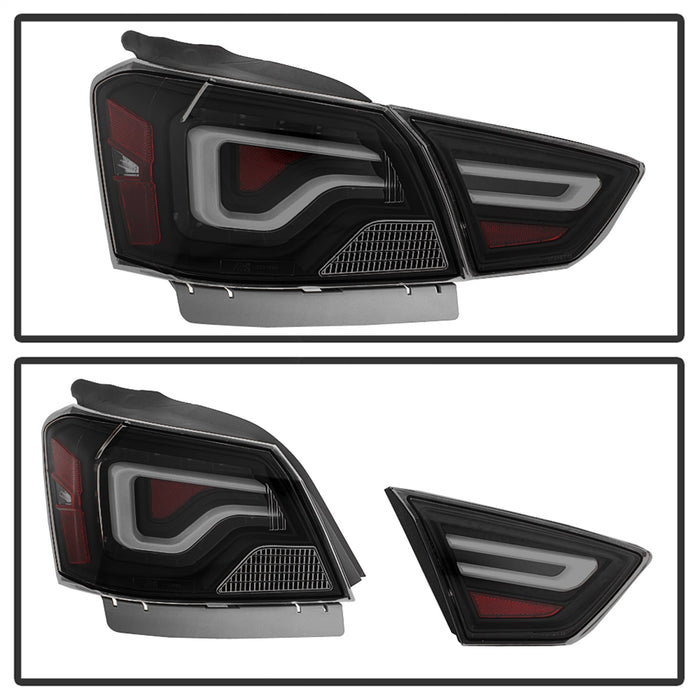 Spyder Auto 9042164 Light Bar LED Tail Lights; Black Smoke; - Truck Part Superstore
