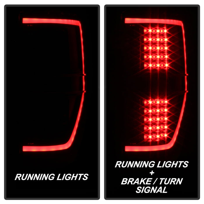 Spyder Auto 9042188 Light Bar LED Tail Lights; Black; - Truck Part Superstore