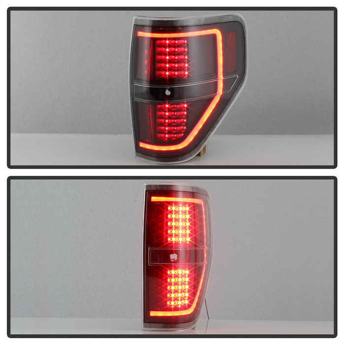 Spyder Auto 9042188 Light Bar LED Tail Lights; Black; - Truck Part Superstore