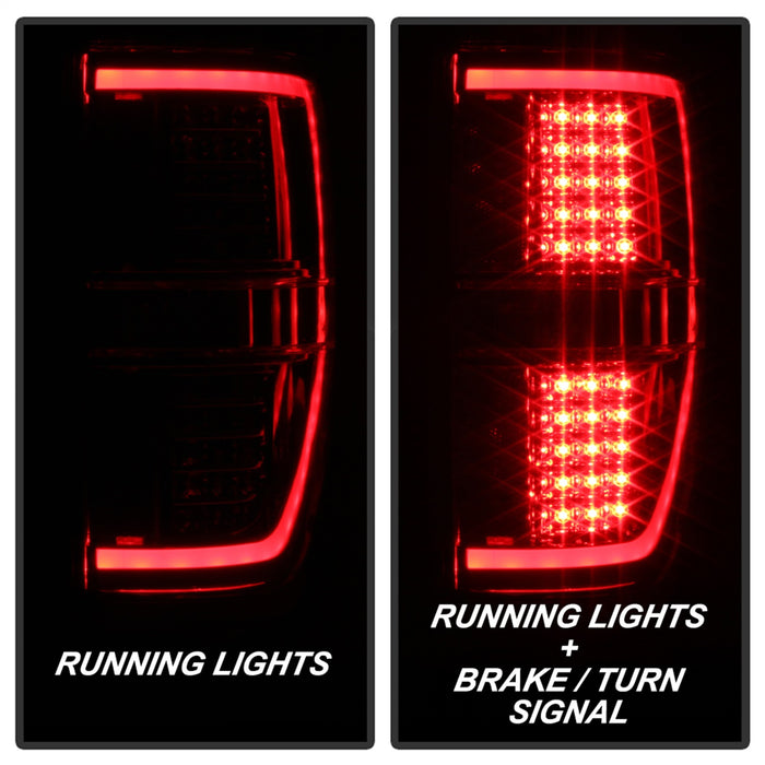 Spyder Auto 9042201 Light Bar LED Tail Lights; Red Clear; - Truck Part Superstore