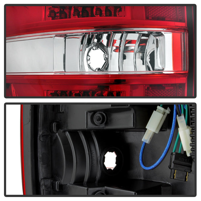 Spyder Auto 9042201 Light Bar LED Tail Lights; Red Clear; - Truck Part Superstore