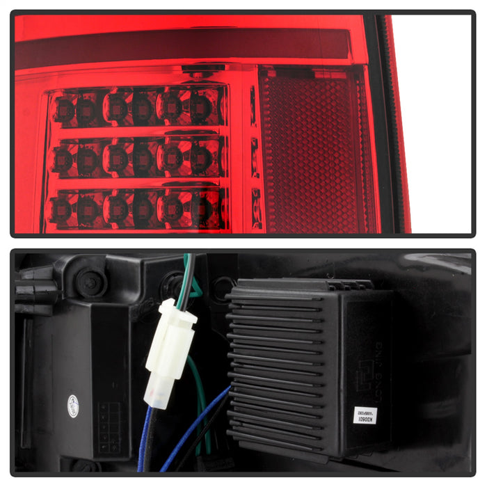 Spyder Auto 9042201 Light Bar LED Tail Lights; Red Clear; - Truck Part Superstore