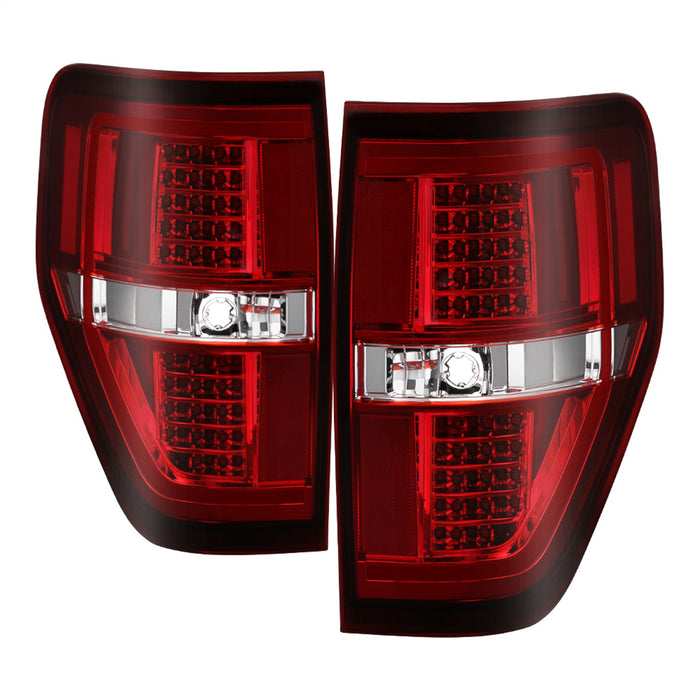 Spyder Auto 9042201 Light Bar LED Tail Lights; Red Clear; - Truck Part Superstore