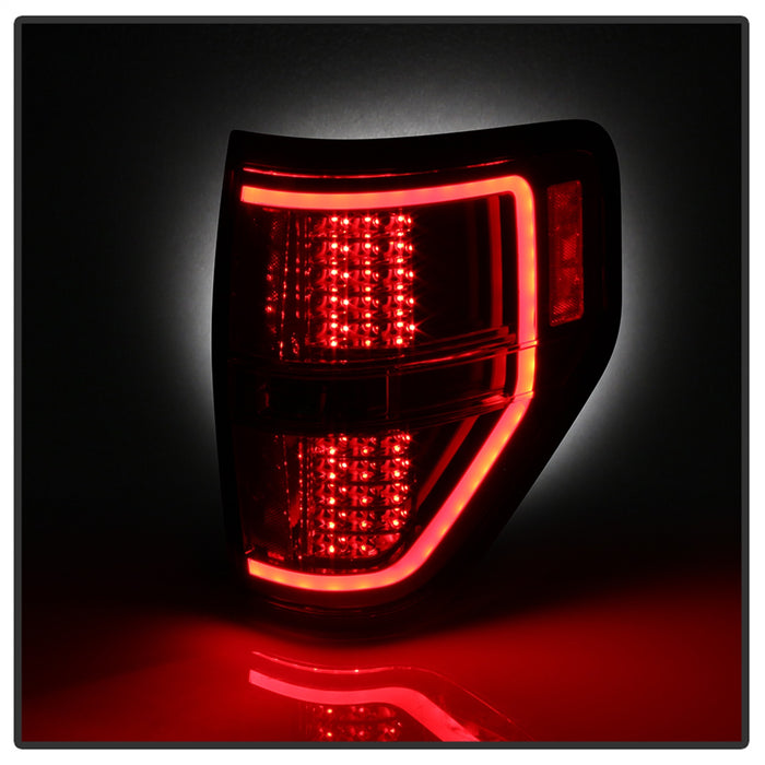 Spyder Auto 9042201 Light Bar LED Tail Lights; Red Clear; - Truck Part Superstore