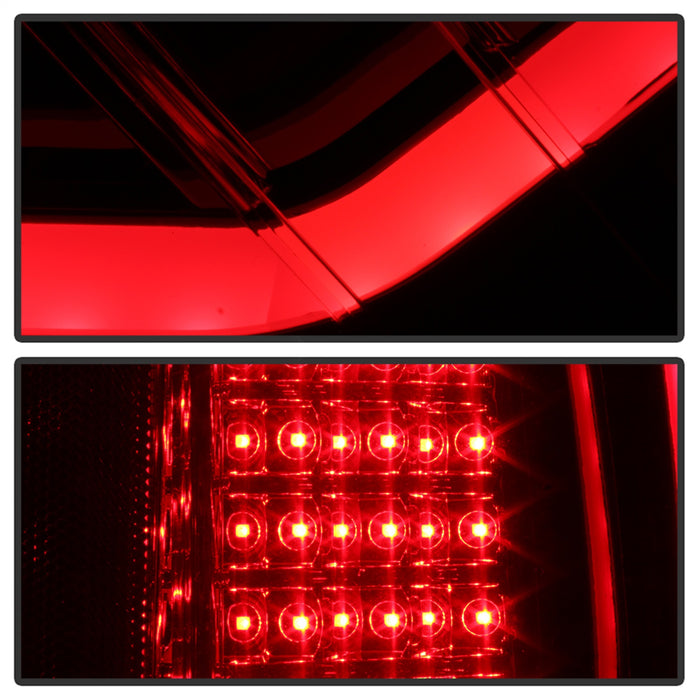 Spyder Auto 9042201 Light Bar LED Tail Lights; Red Clear; - Truck Part Superstore