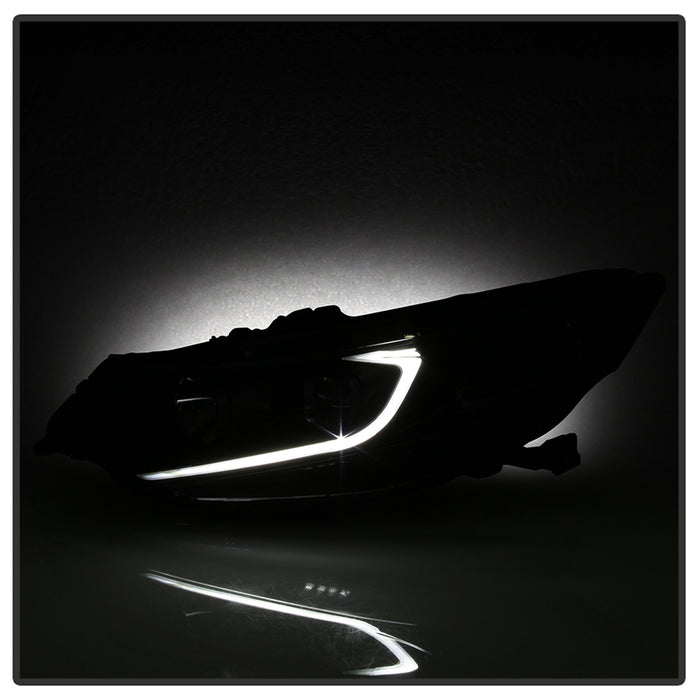 Spyder Auto 9042218 Light Bar DRL Projector Headlights; Black; - Truck Part Superstore