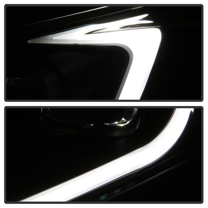 Spyder Auto 9042218 Light Bar DRL Projector Headlights; Black; - Truck Part Superstore