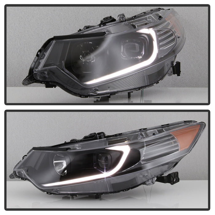 Spyder Auto 9042218 Light Bar DRL Projector Headlights; Black; - Truck Part Superstore