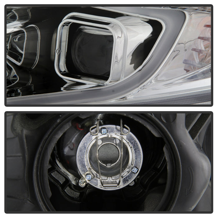 Spyder Auto 9042225 Light Bar DRL Projector Headlights; Chrome; - Truck Part Superstore