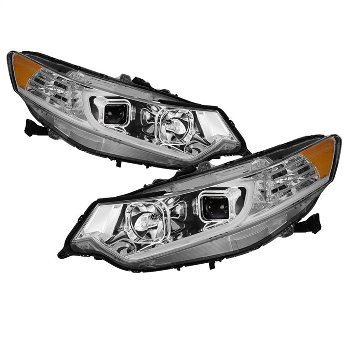 Spyder Auto 9042225 Light Bar DRL Projector Headlights; Chrome; - Truck Part Superstore